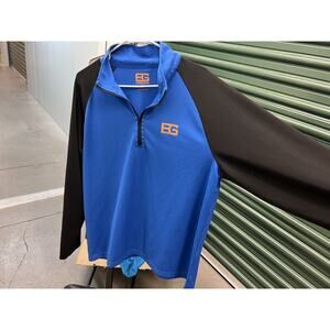Craghoppers Shirt Adult 2XL XXL Blue Quarter Zip Outdoor Bear Grylls Casual Mens